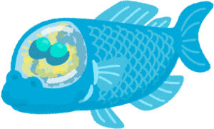 デメニギスのイラスト